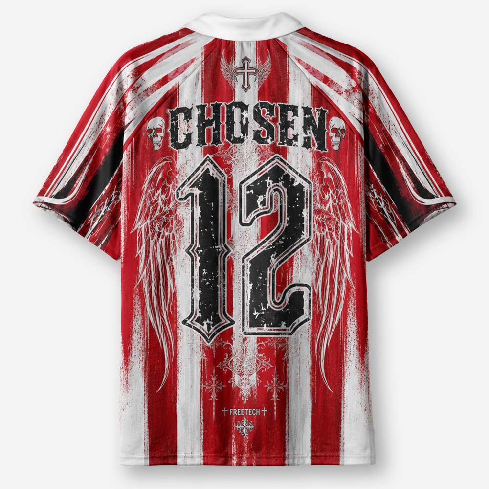Winged Tech Emblem Graphic Collar Jersey