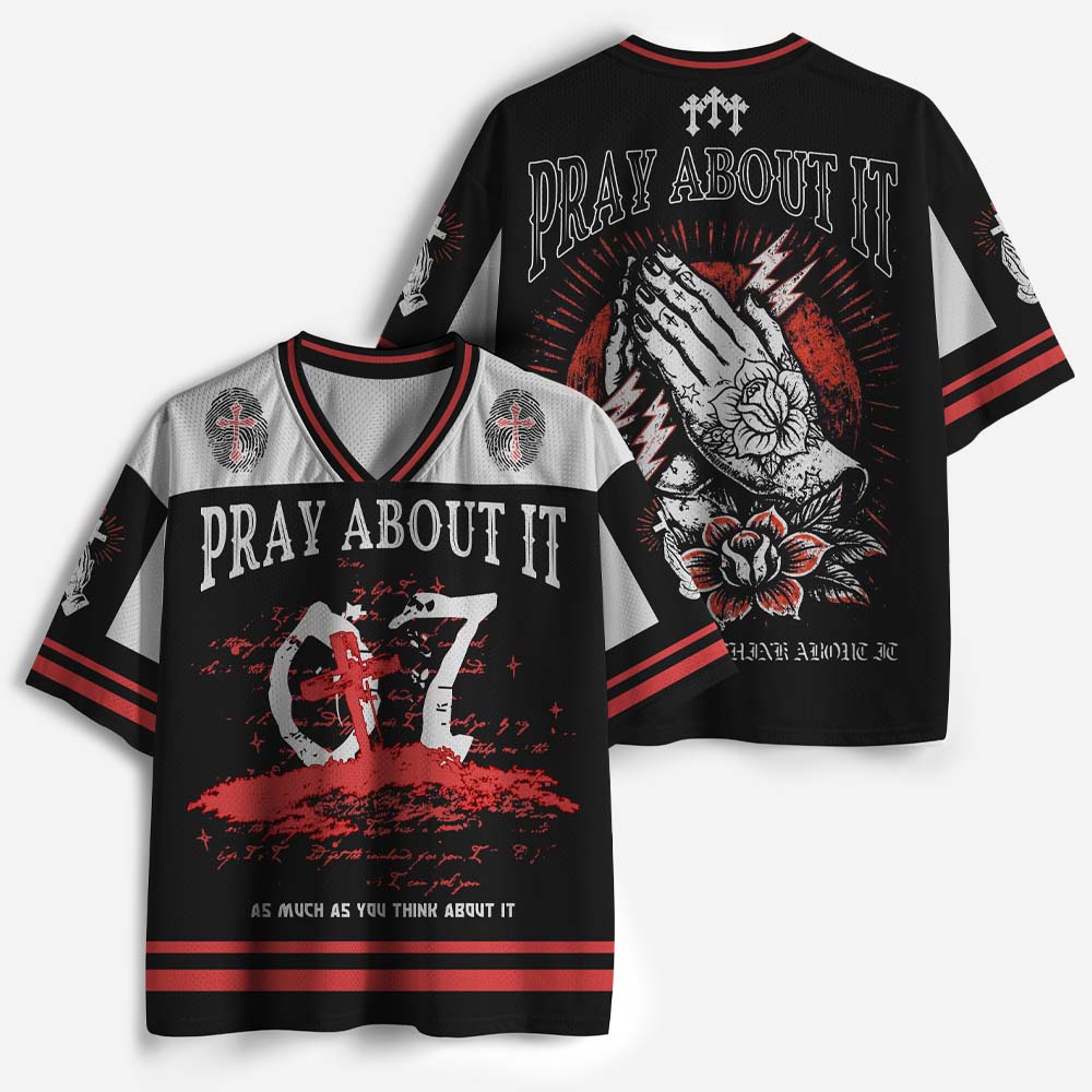 Rose Hands Graphic Mesh Jersey