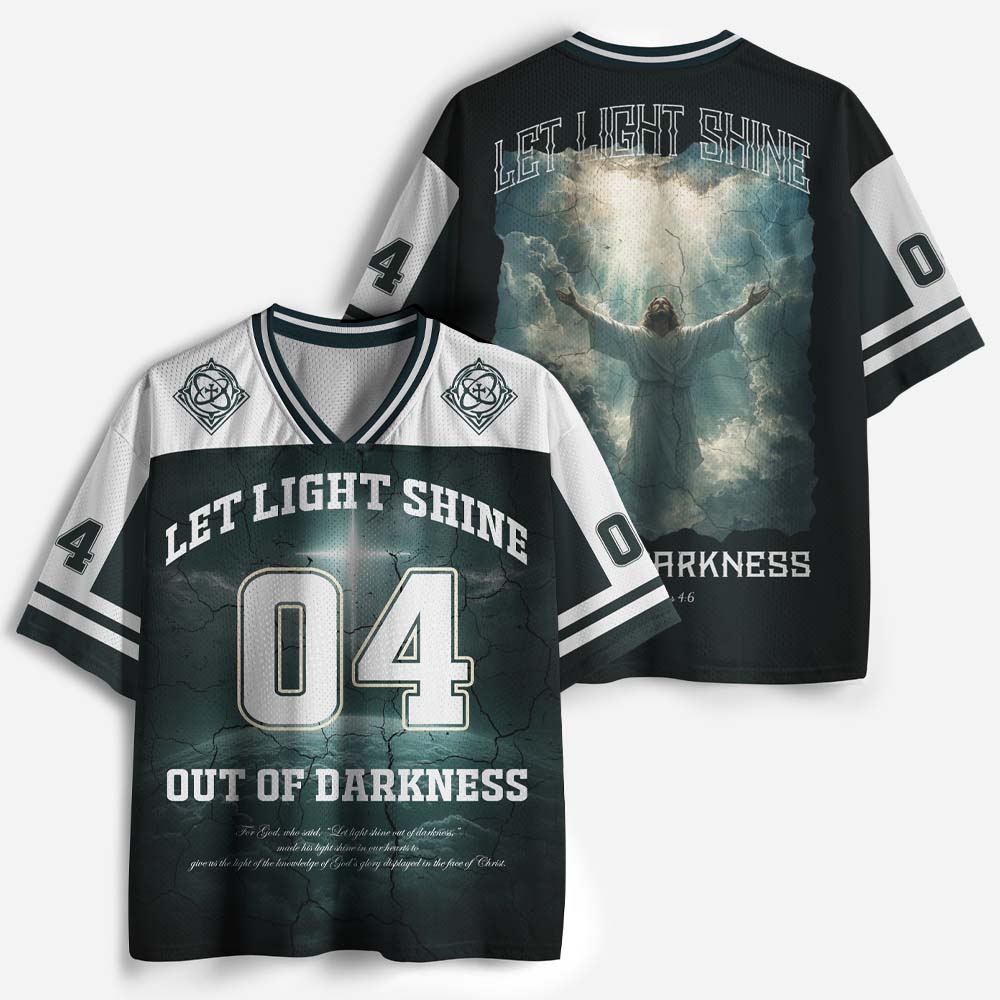 Let Light Shine Out Of Darkness Graphic Mesh Jersey