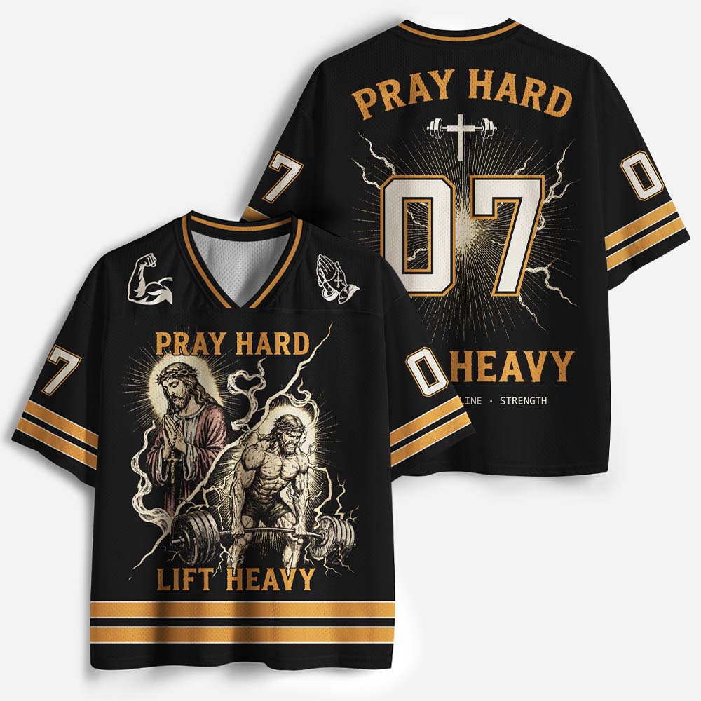 Lift Heavy Graphic Mesh Jersey
