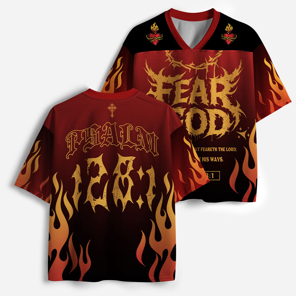 Fearless Flame Graphic Mesh Jersey