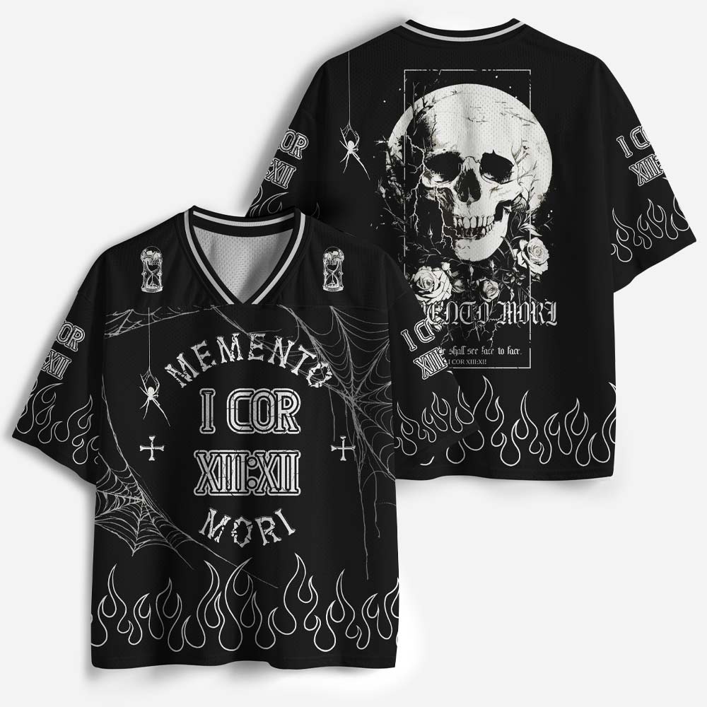 Memento Mori Graphic Mesh Jersey
