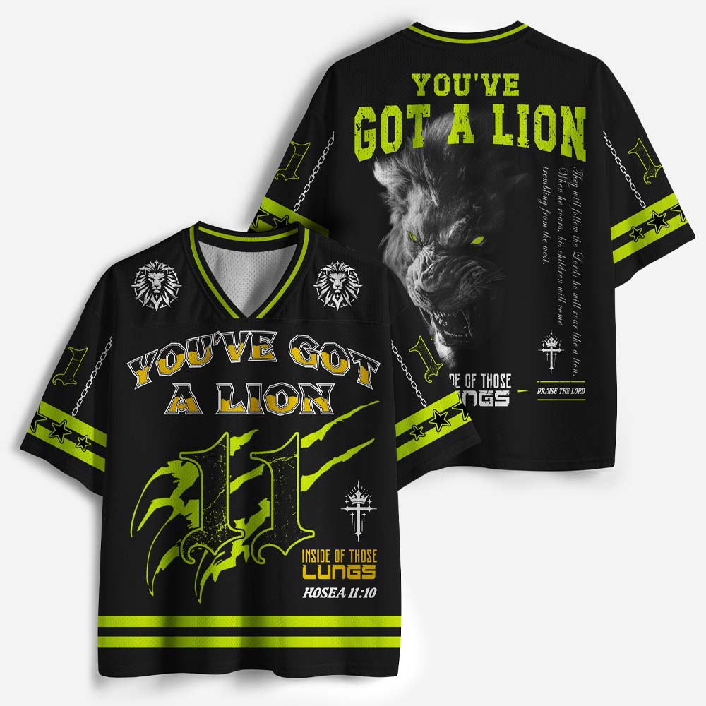 You've Got A Lion Graphic Mesh Jersey