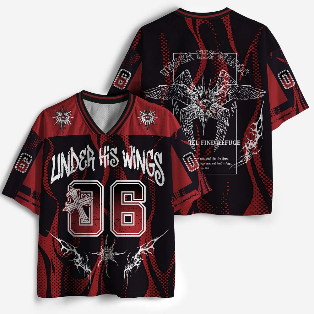 His Wings Graphic Mesh Jersey