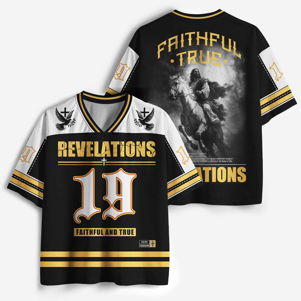 White Horse Rider Graphic Mesh Jersey