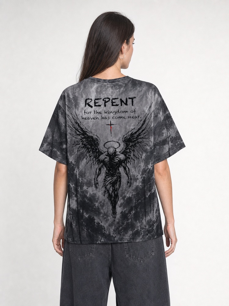 Repent Eco Oversized Graphic Tees · GRS Certified