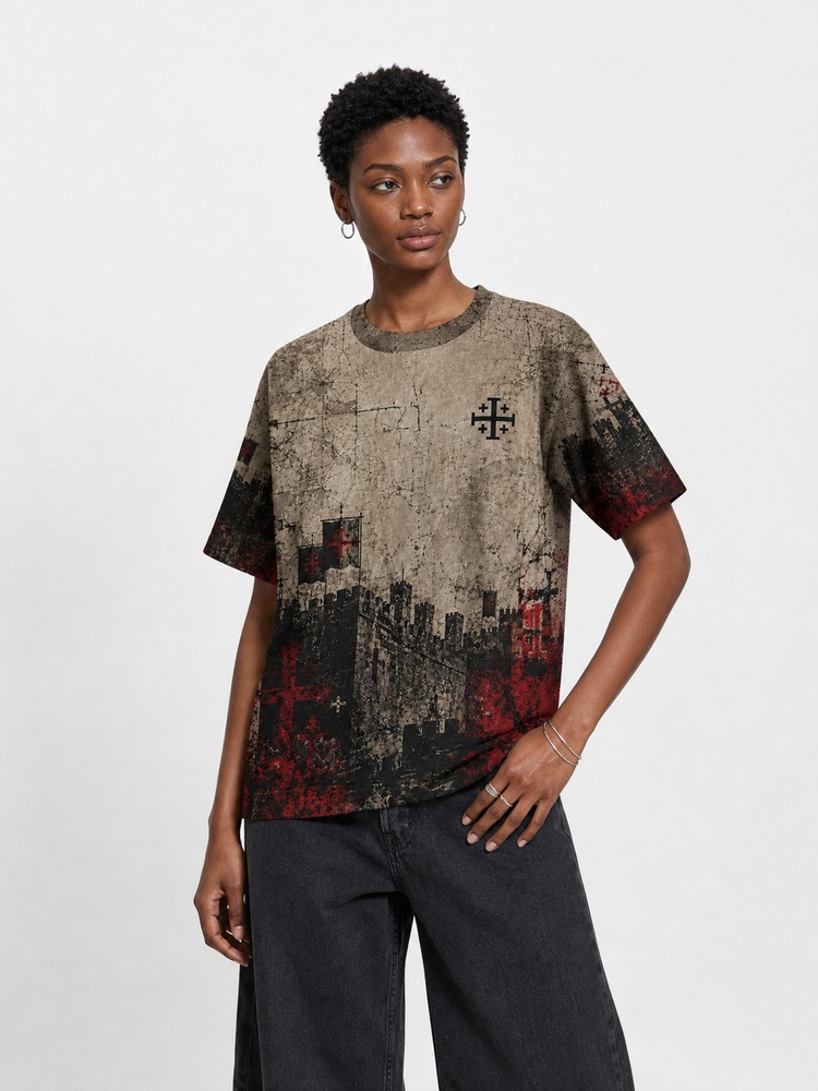 Masked King Eco Oversized Graphic Tees · GRS Certified