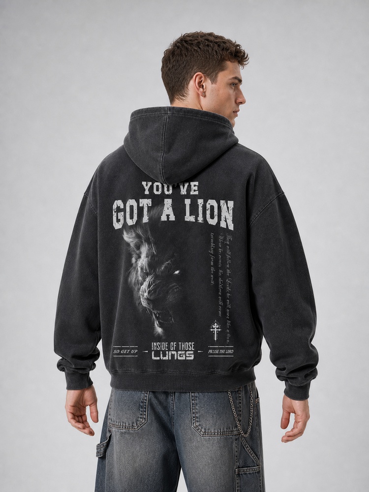 You've Got A Lion Vintage Washed Hoodie