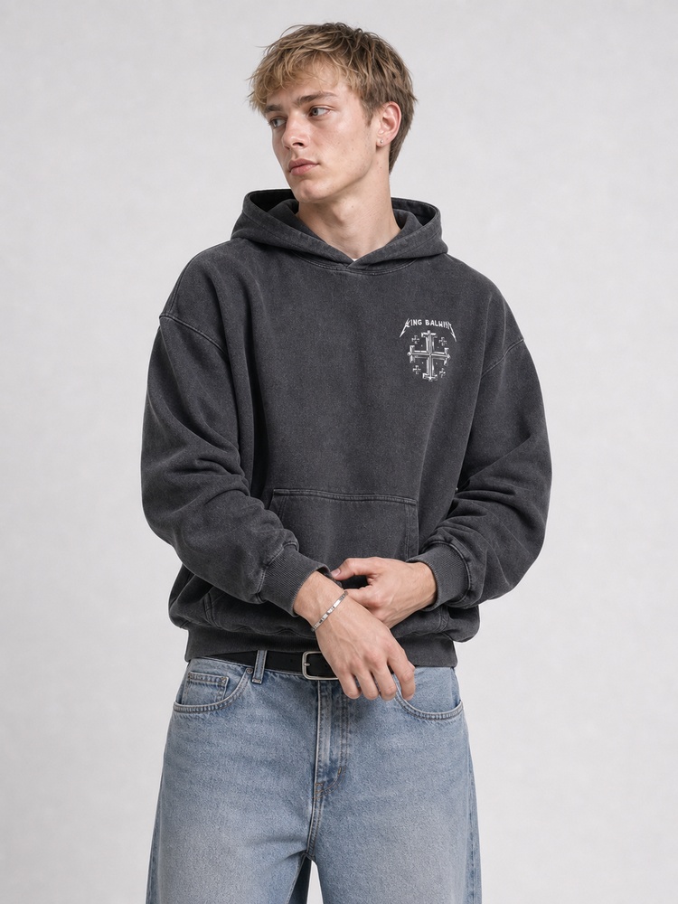 Masked King Vintage Washed Hoodie