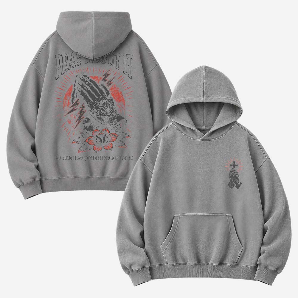 Rose Hands Vintage Washed Hoodie