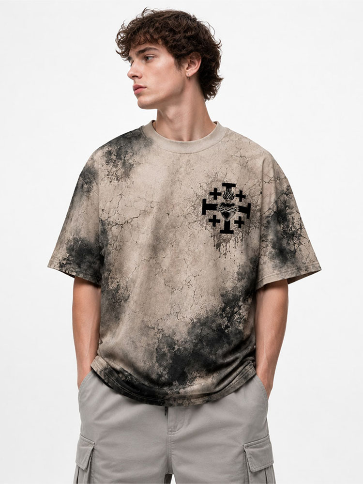 Masked King Memento Mori Eco Oversized Graphic Tees · GRS Certified