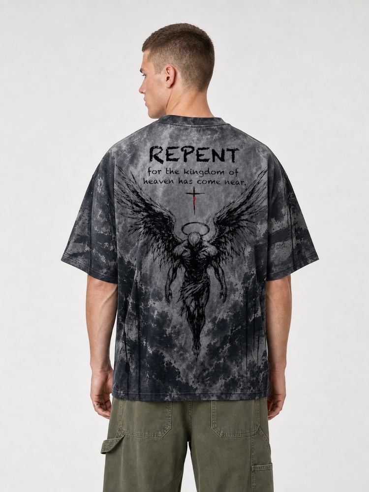 Repent Eco Oversized Graphic Tees · GRS Certified