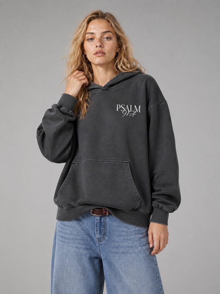 Dove Graphic Vintage Washed Hoodie