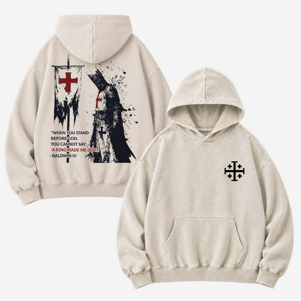 Masked King Vintage Washed Hoodie