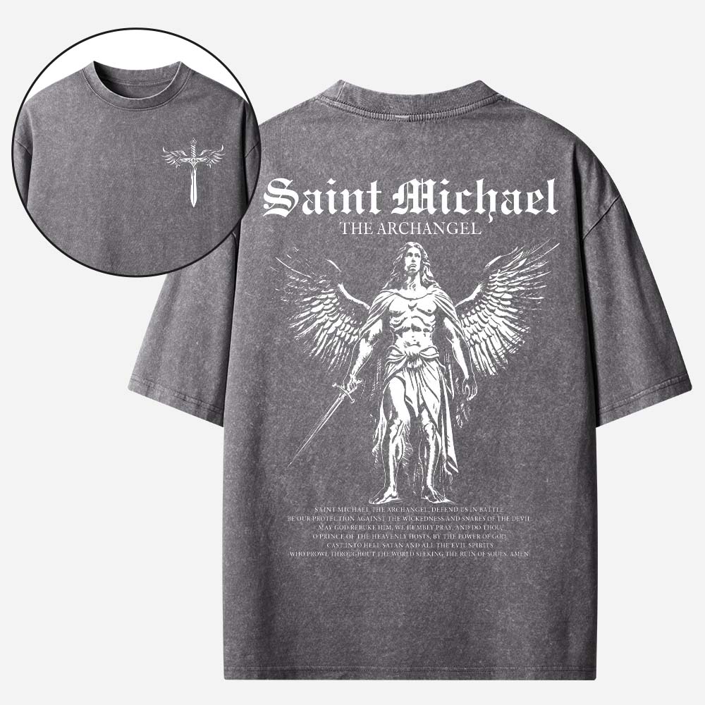 Angel Graphic Vintage Washed T-Shirt