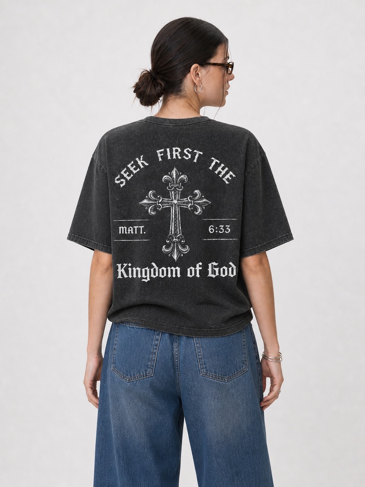 Kingdom Emblem Vintage Washed T-Shirt