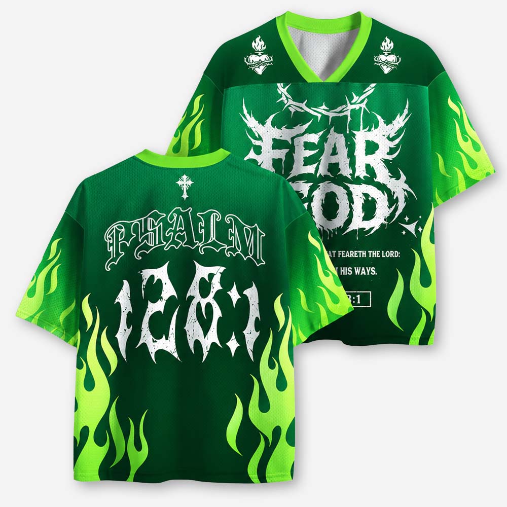 Fearless Flame Graphic Mesh Jersey