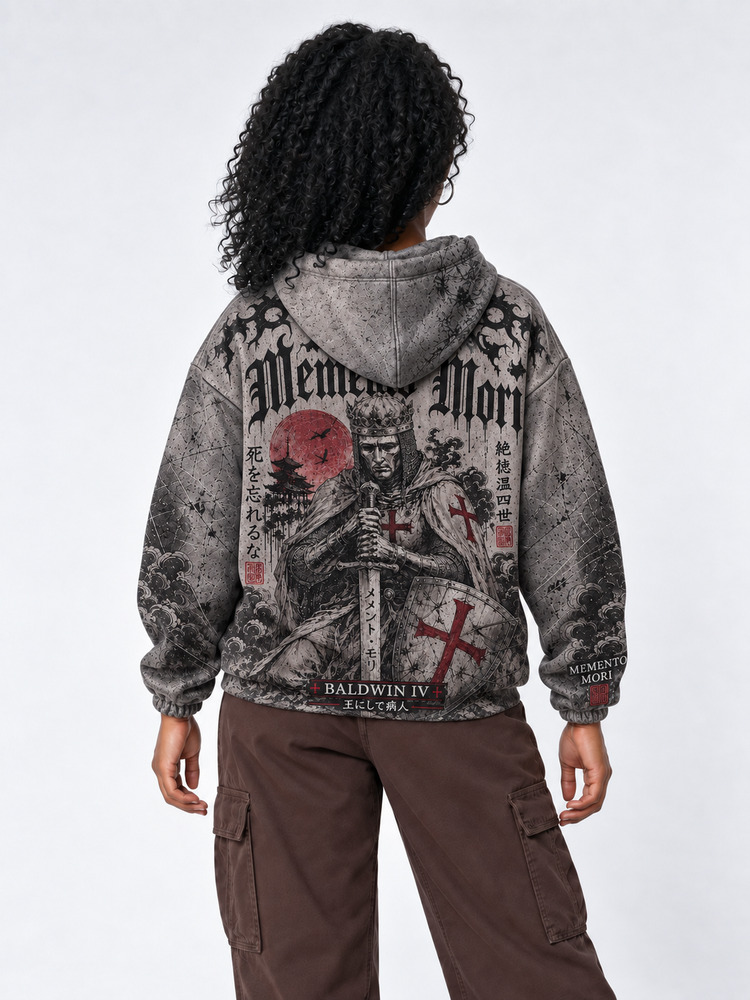 Memento Mori All Over Print Scuba Hoodie