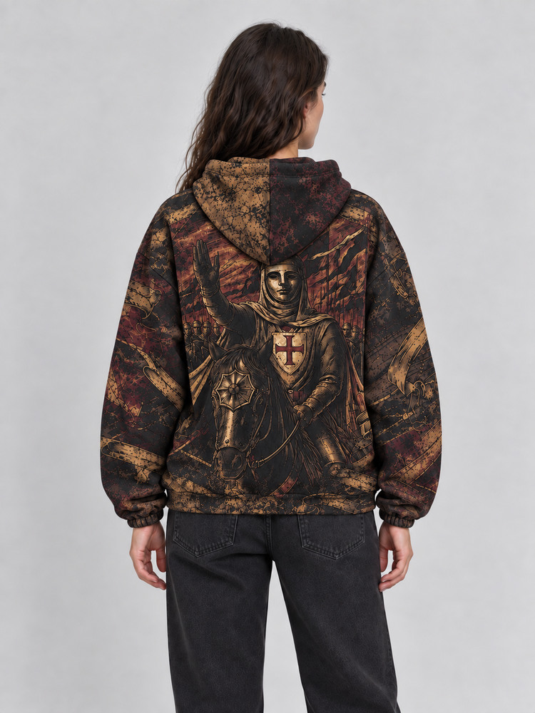 Crowned King All Over Print Scuba Hoodie