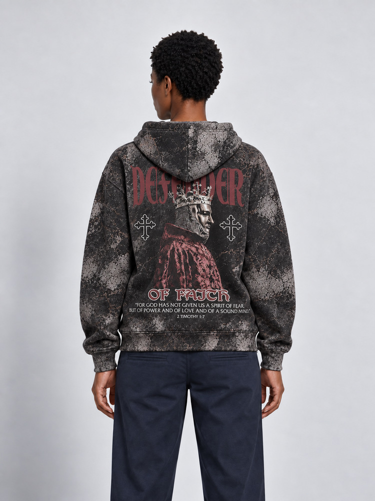 Crowned Defender All Over Print Scuba Hoodie