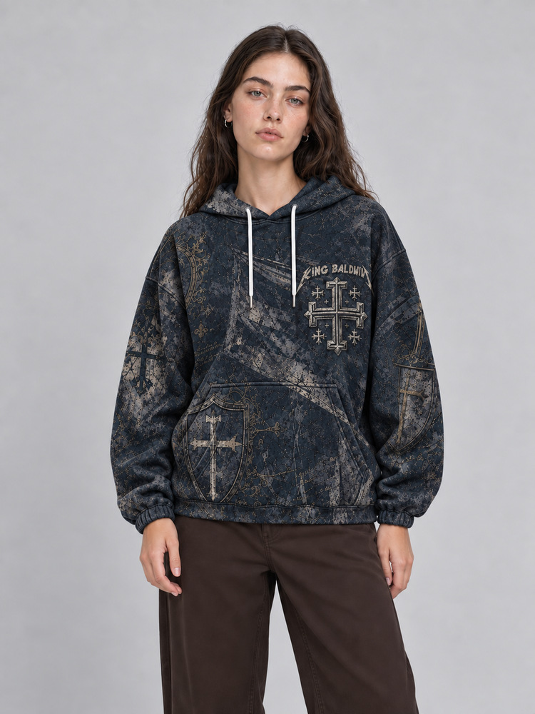 Masked King All Over Print Scuba Hoodie
