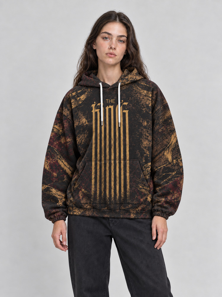 Crowned King All Over Print Scuba Hoodie