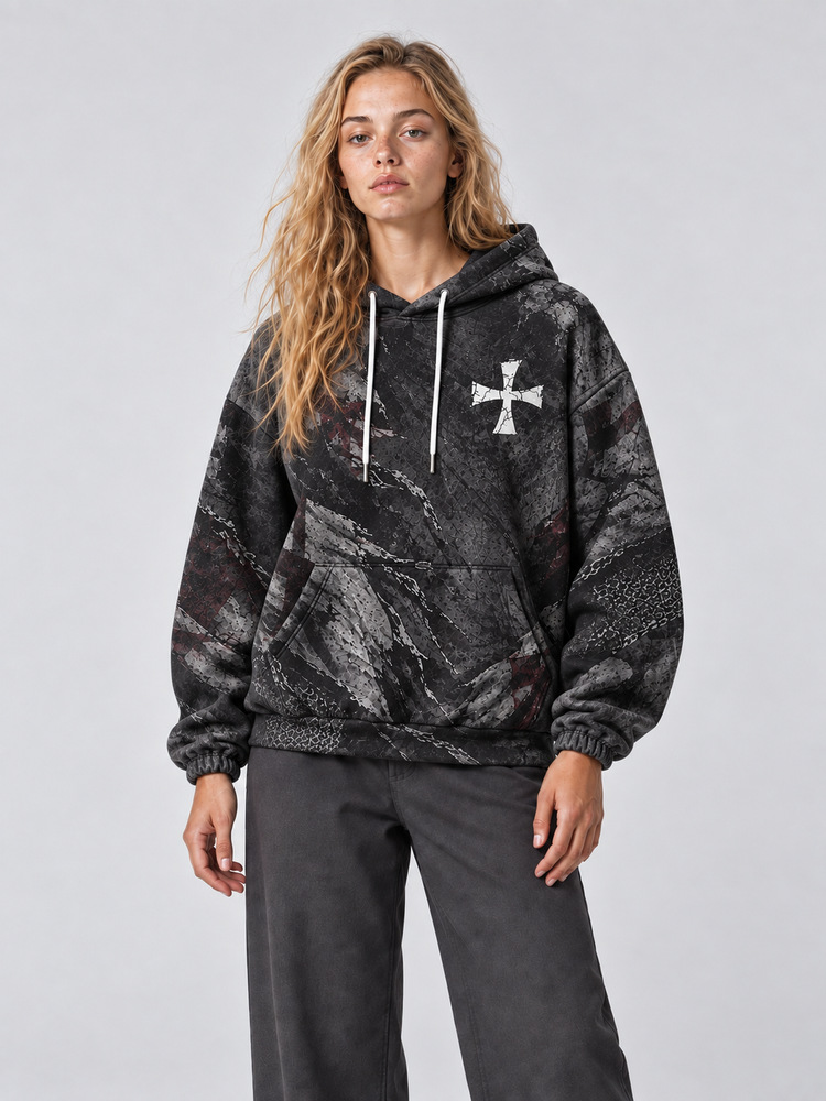 Armored Knight All Over Print Scuba Hoodie