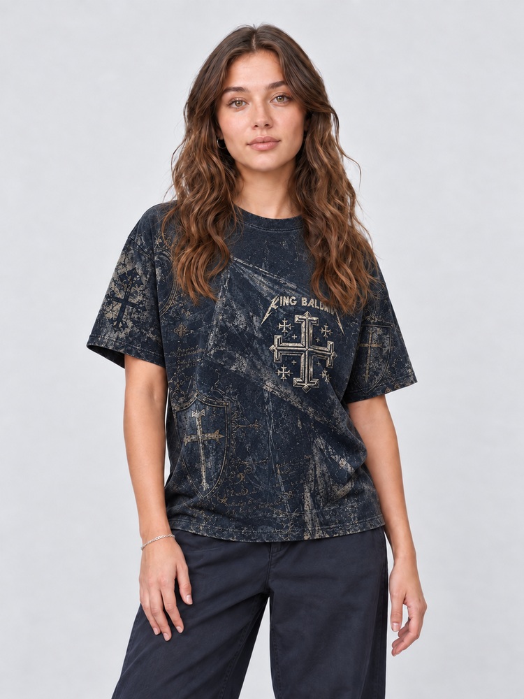 Masked King Eco Oversized Graphic Tees · GRS Certified