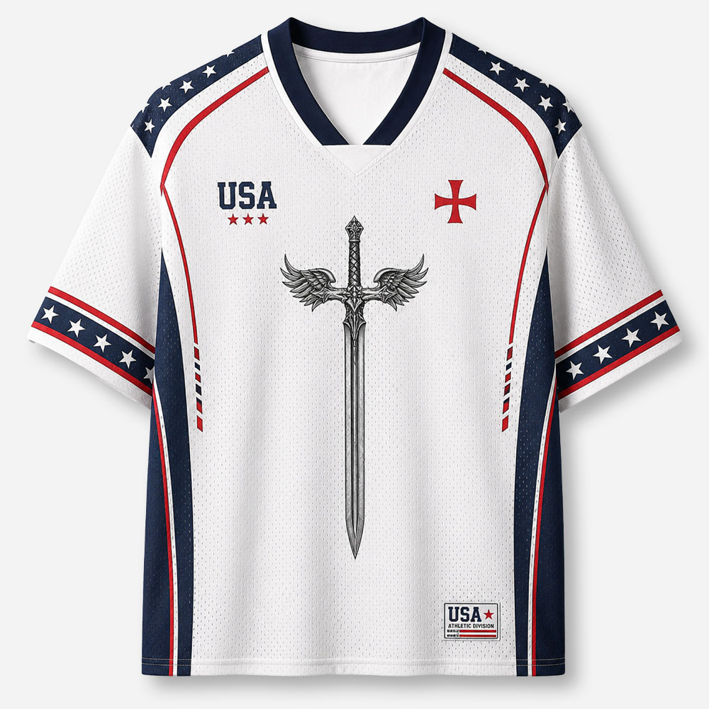 Red Knight Graphic Mesh Jersey
