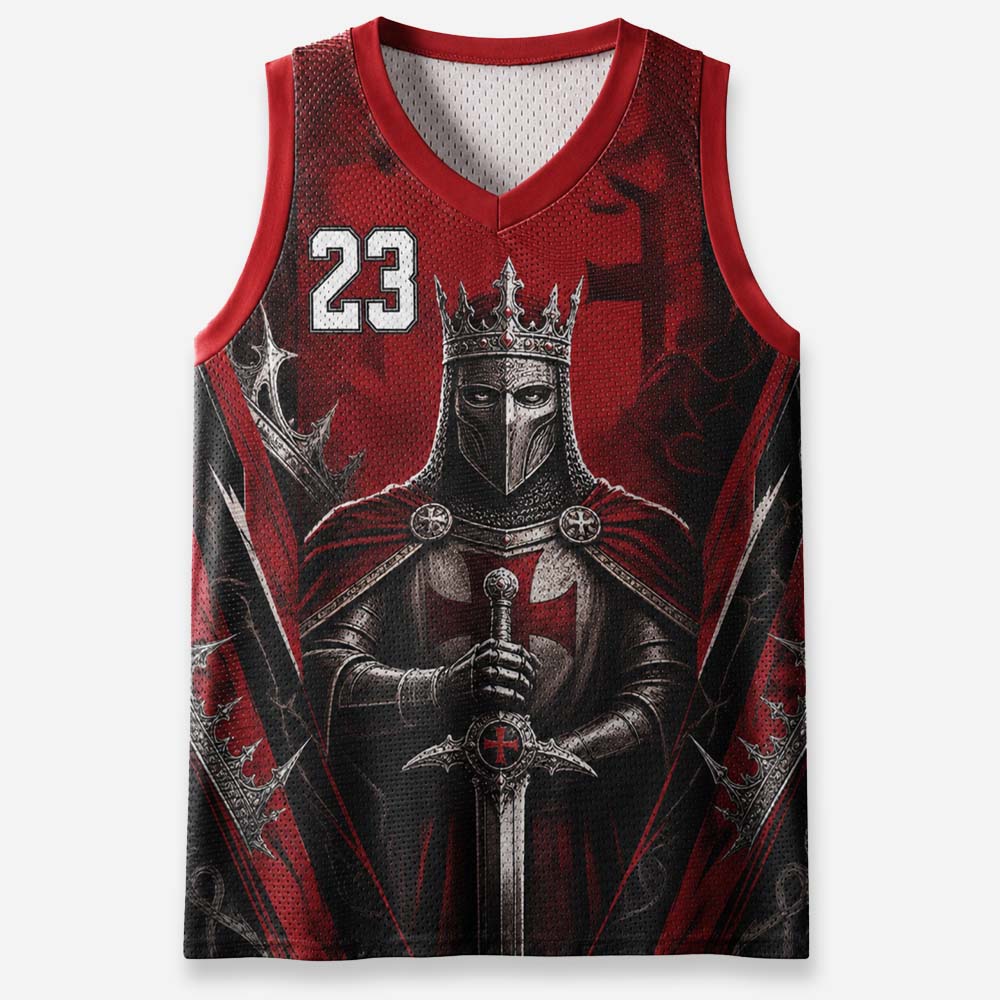 Masked King Graphic Mesh Jersey Tank Top