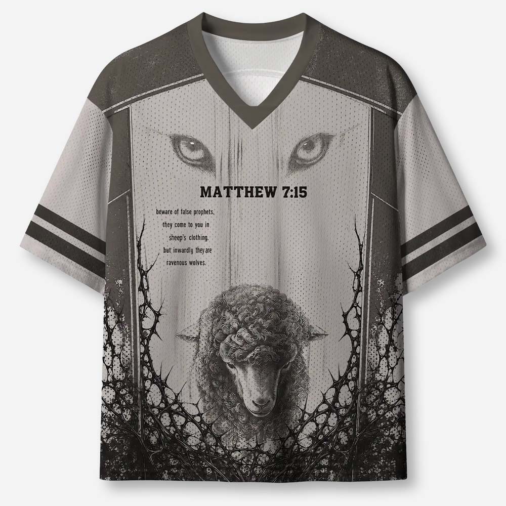 Wolf and Sheep Graphic Mesh Jersey