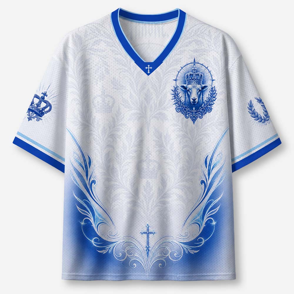 Crowned Lamb Graphic Mesh Jersey