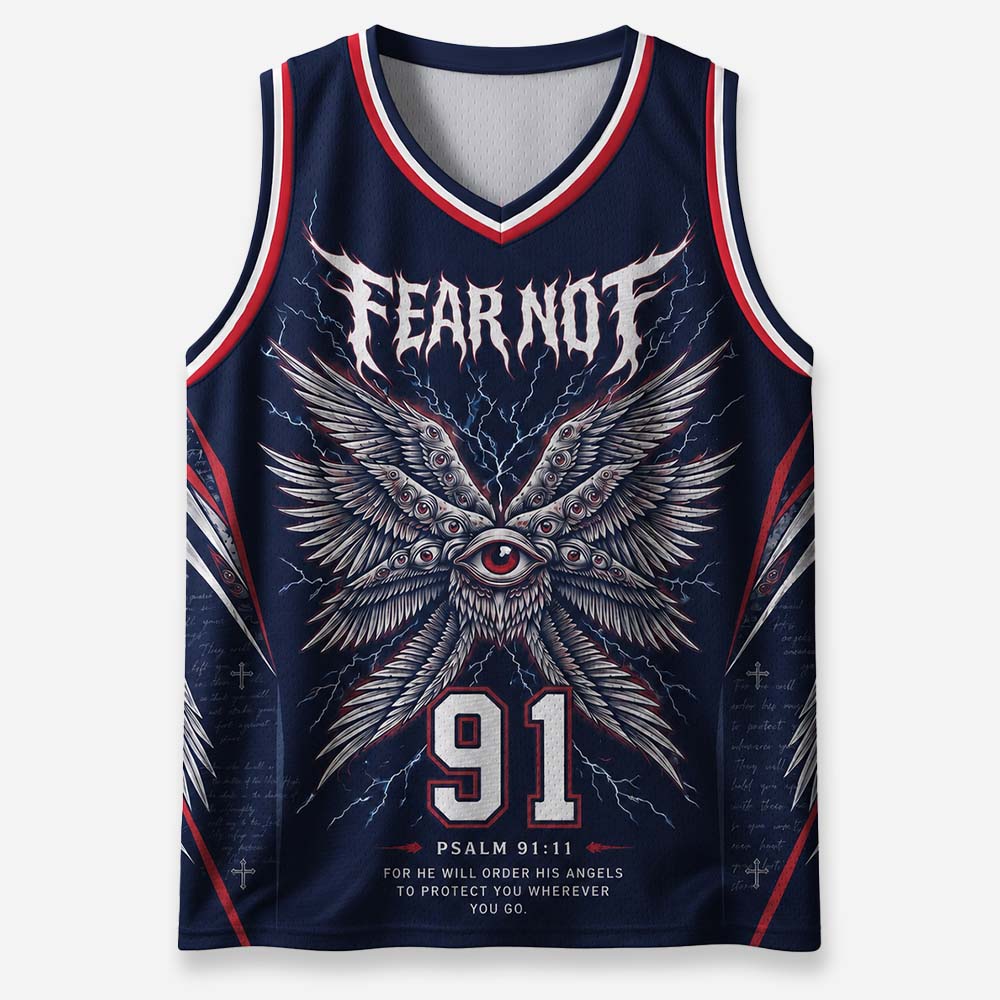 Eye Wing Graphic Mesh Jersey Tank Top