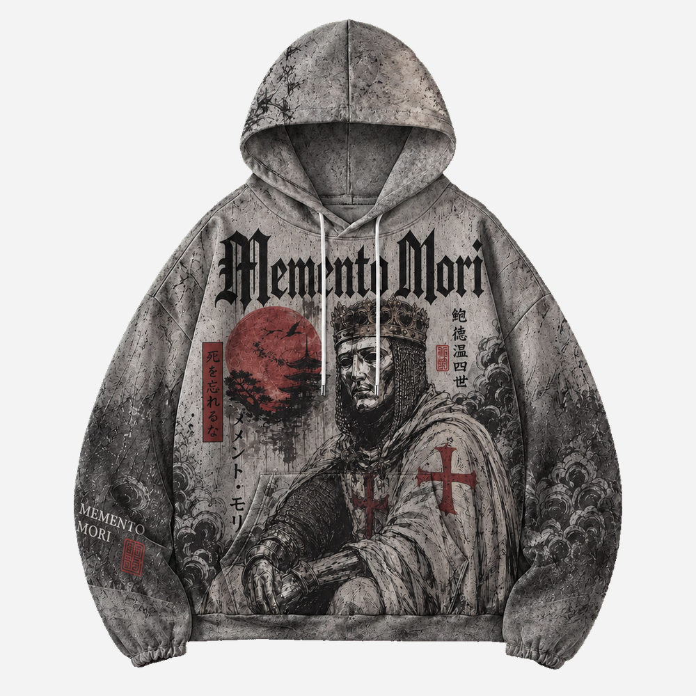 Memento Mori All Over Print Scuba Hoodie