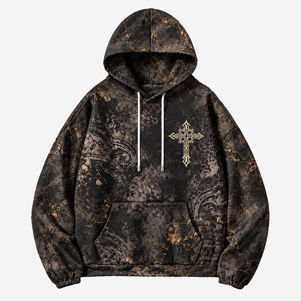 Golden Angel All Over Print Scuba Hoodie