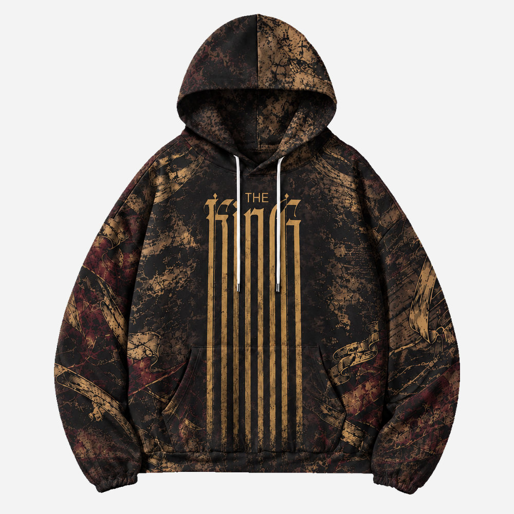 Crowned King All Over Print Scuba Hoodie