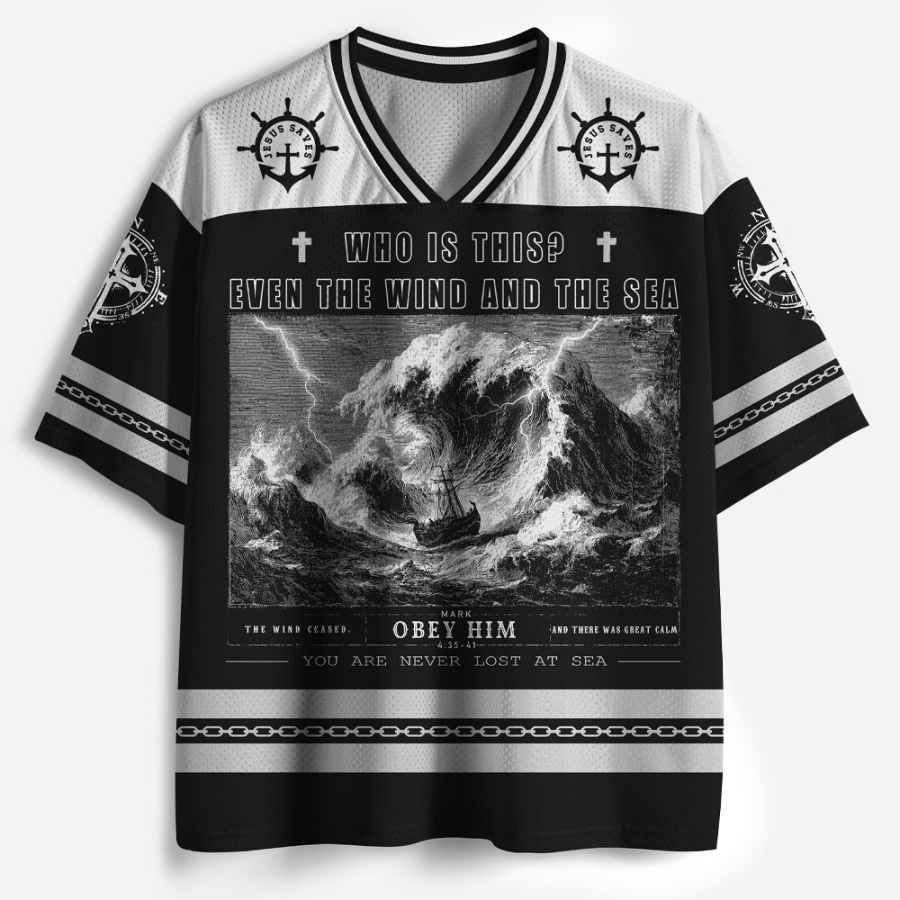 Never Lost at Sea Graphic Mesh Jersey
