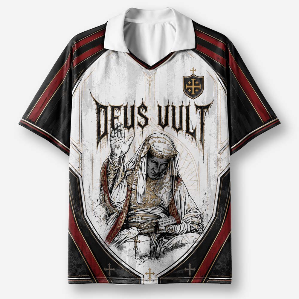 Masked King Graphic Collar Jersey