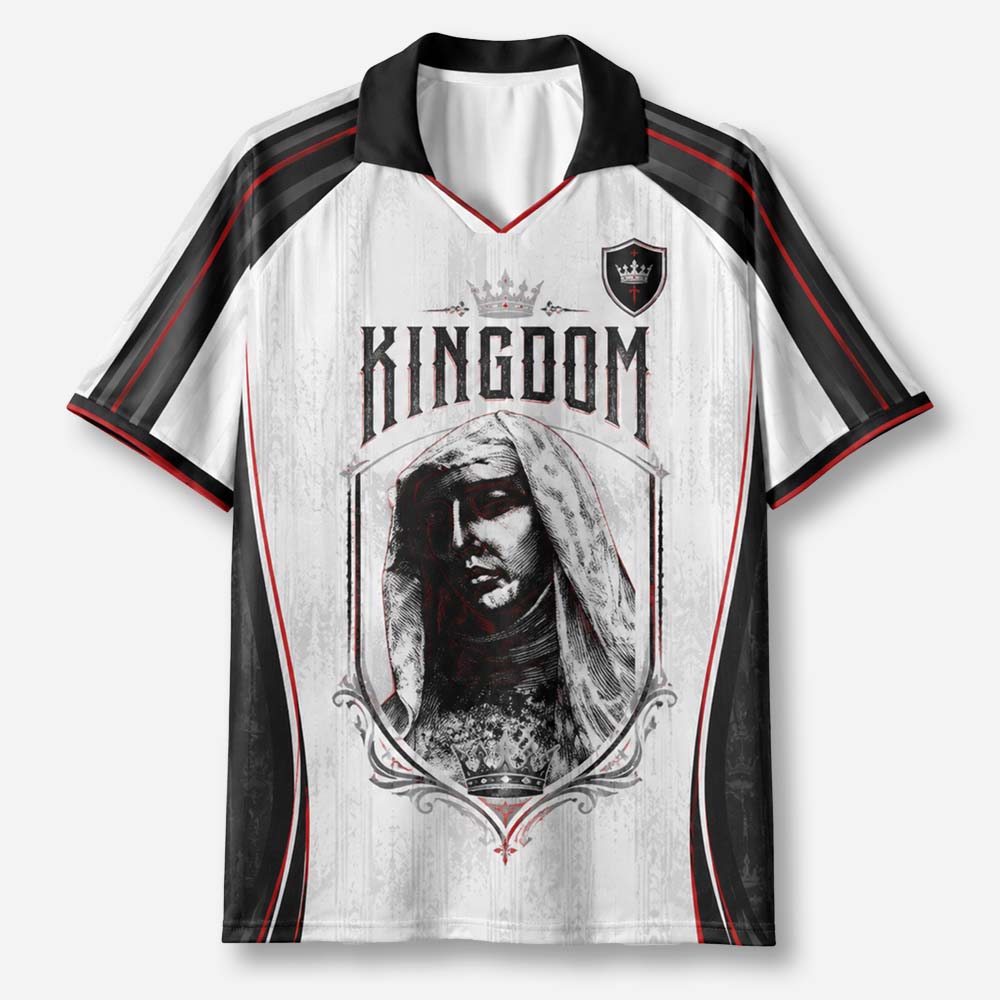 Masked King Graphic Collar Jersey