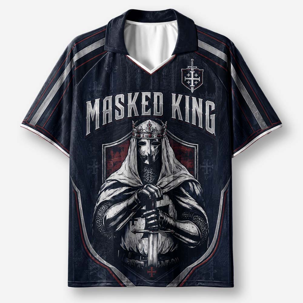 Masked King Graphic Collar Jersey