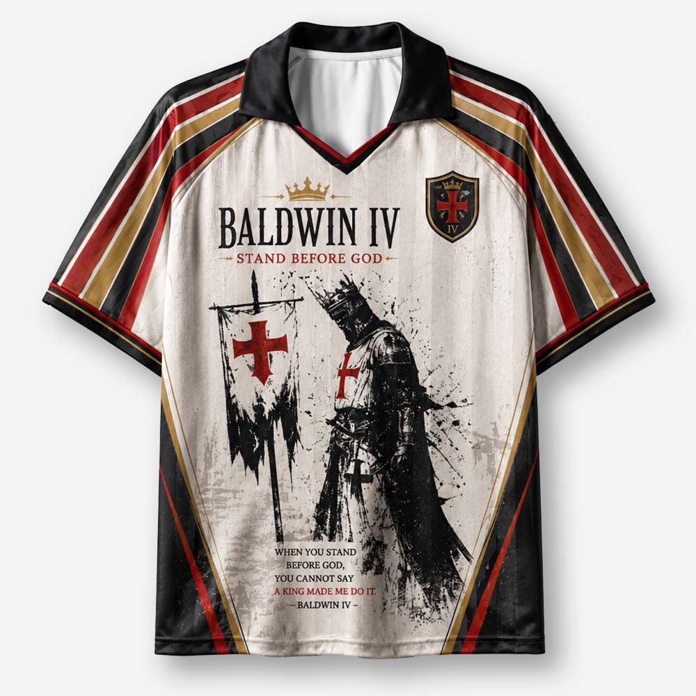 Masked King Graphic Collar Jersey