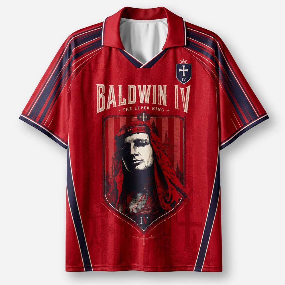 Masked King Graphic Collar Jersey