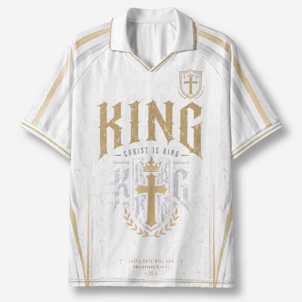 King Statement Graphic Collar Jersey
