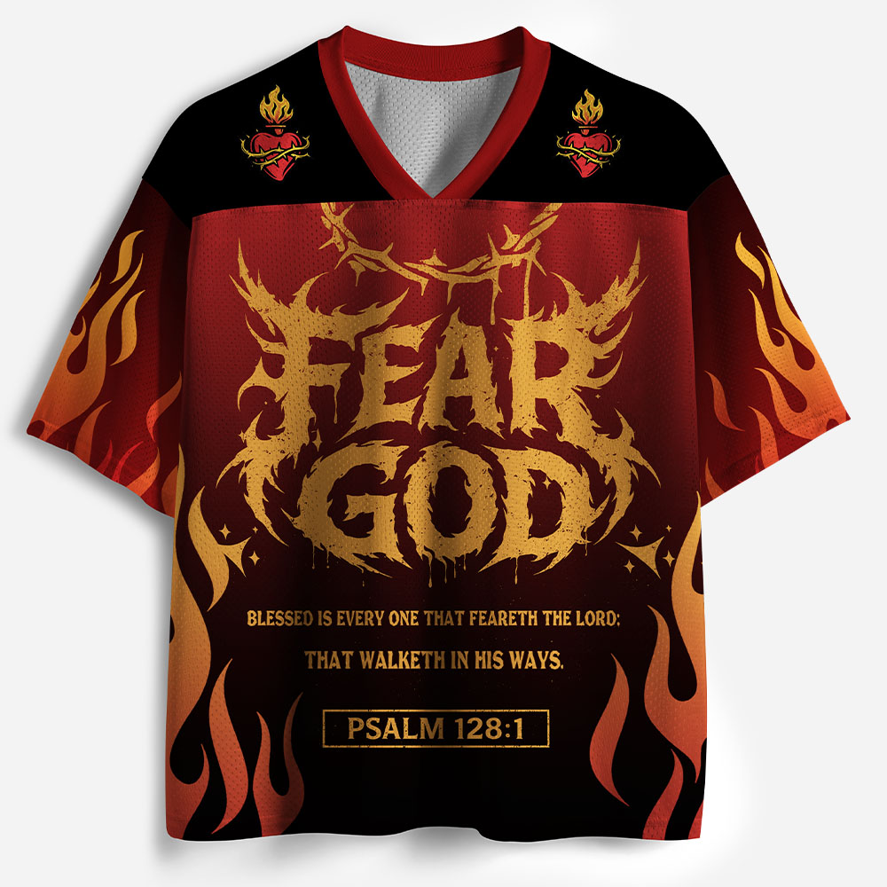 Fearless Flame Graphic Mesh Jersey