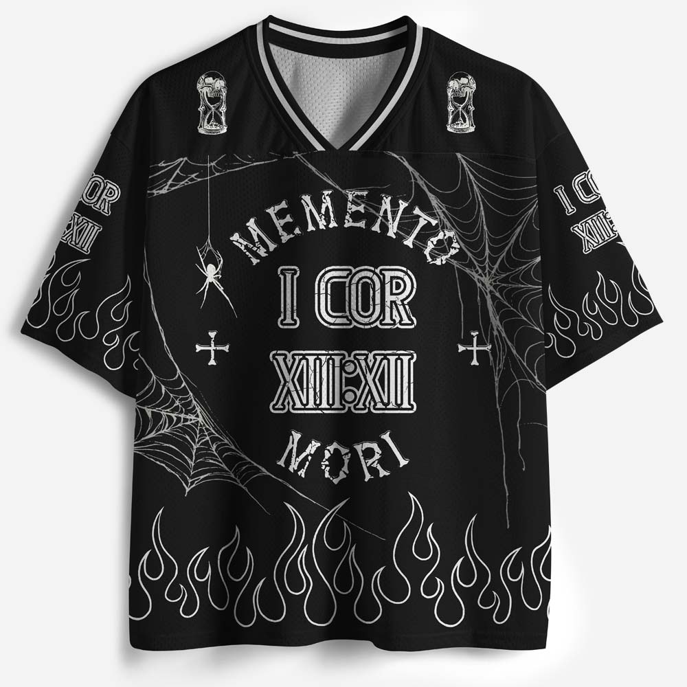 Memento Mori Graphic Mesh Jersey