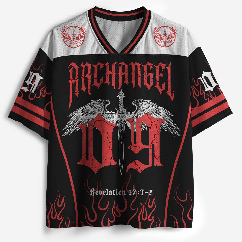 Angel Graphic Graphic Mesh Jersey