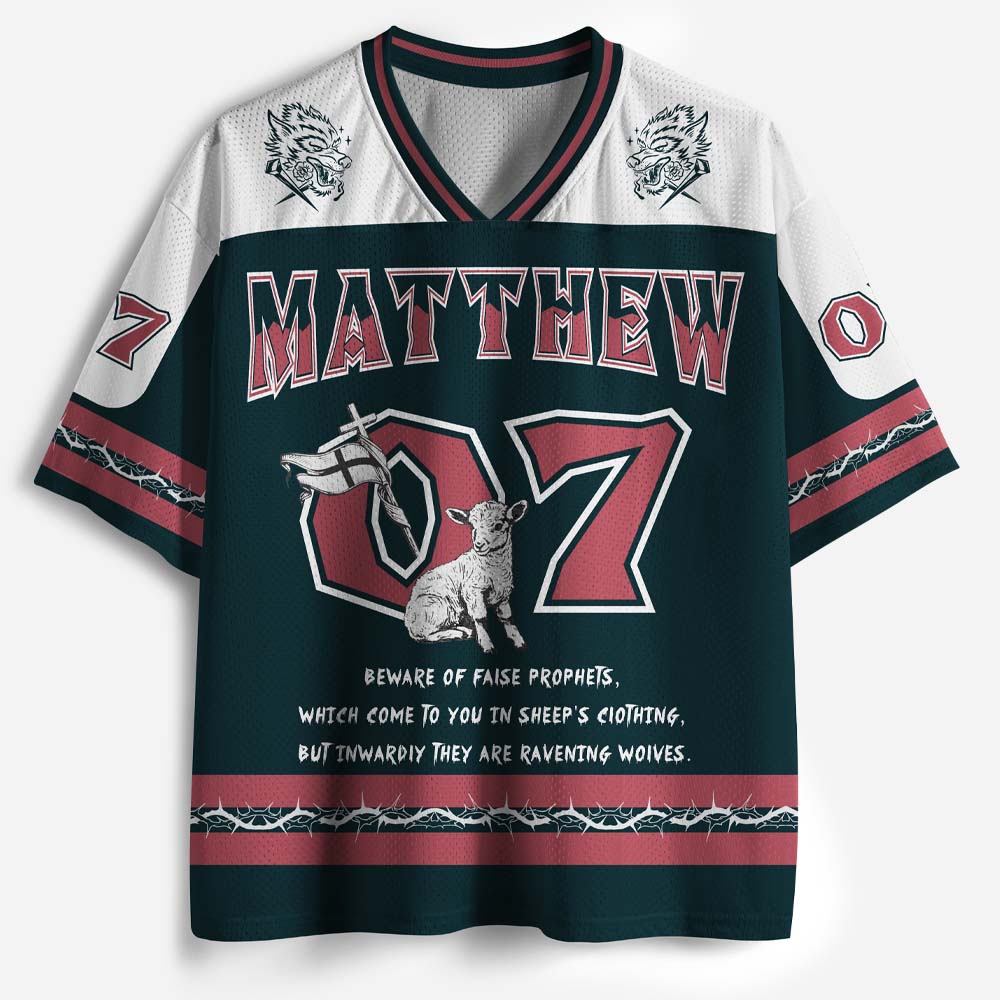 Wolf and Sheep Graphic Mesh Jersey