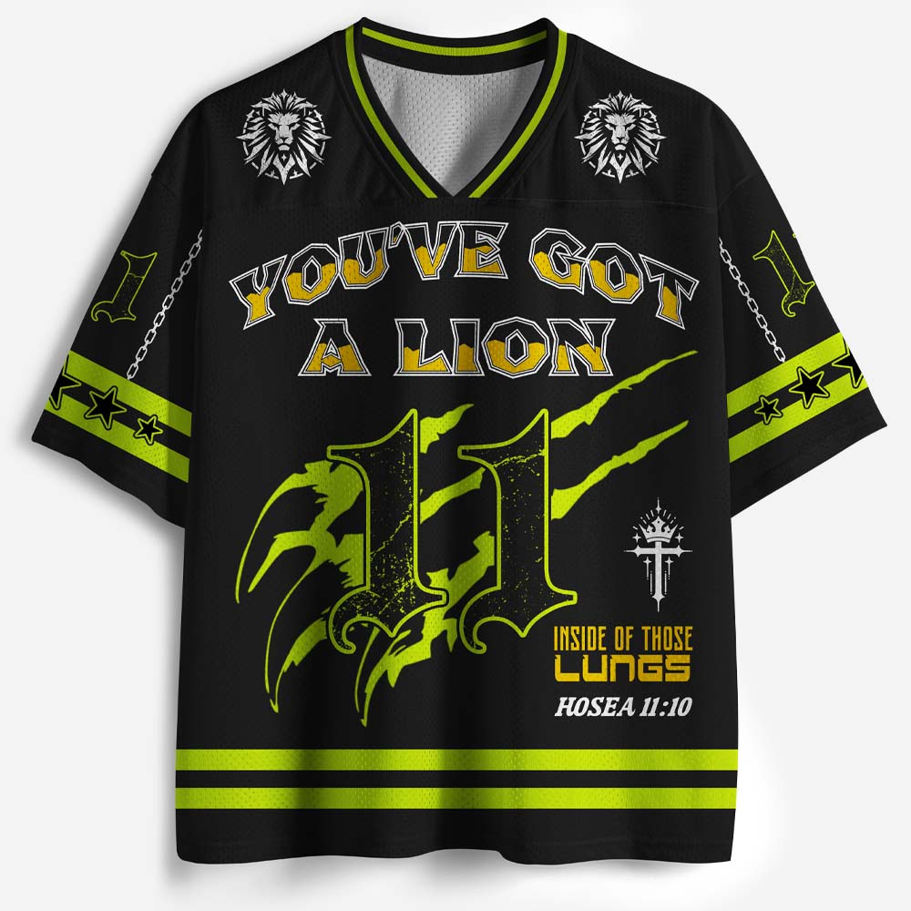 You've Got A Lion Graphic Mesh Jersey