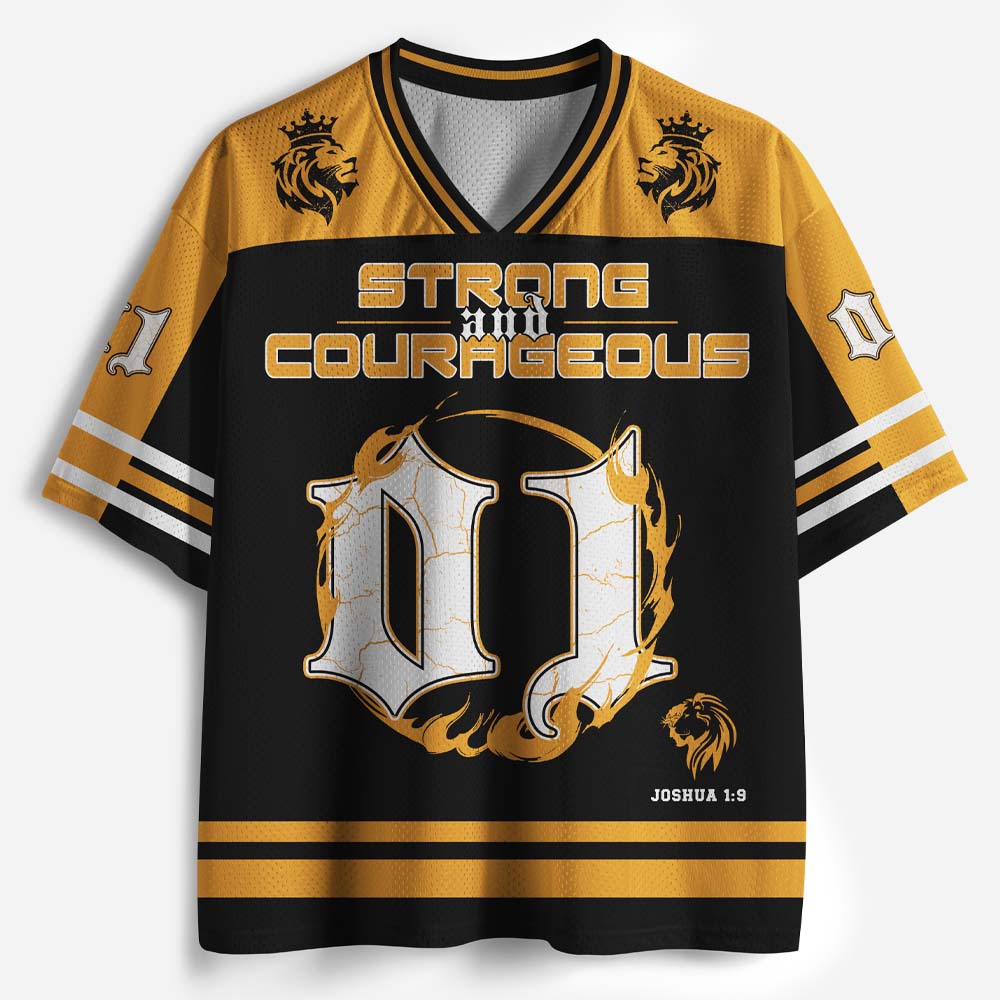 Strong and Courageous Graphic Mesh Jersey