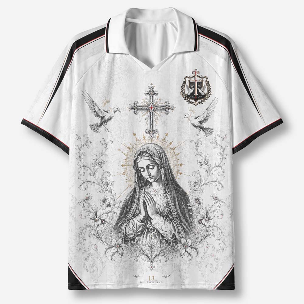 Dove Garden Graphic Collar Jersey